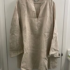 Tuckernuck linen tunic dress